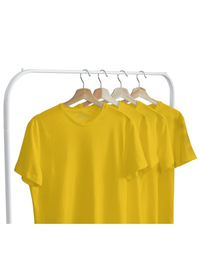 Combo 4 Yellow T-shirt 190 gsm