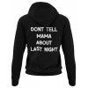 4590 Unisex Black Hoddie Don't Tell Mama