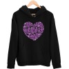 5667 Unisex Black Hoddie All You Need is Love Rhinestuds