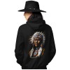 2746 Unisex Black Hoddie Apache Vision