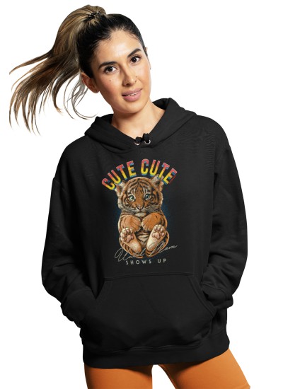 1120 Unisex Black Hoddie Moderaw So Cute