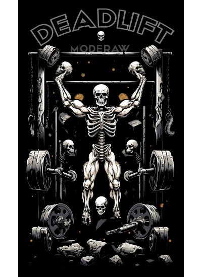 1560 Unisex Black Hoddie  Moderaw Deadlift