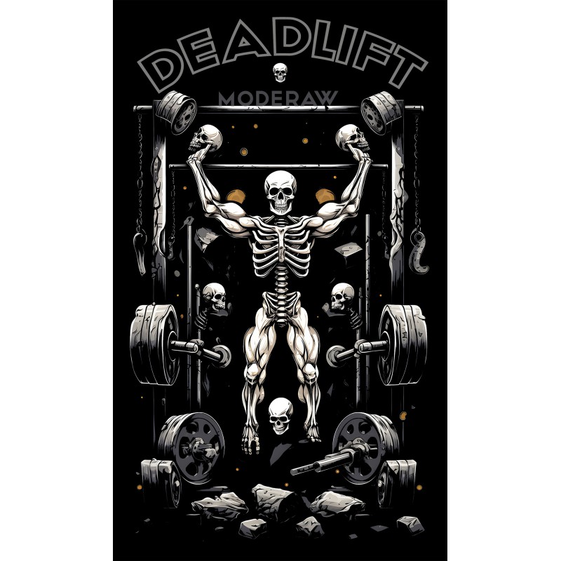 1560 Unisex Black Hoddie  Moderaw Deadlift