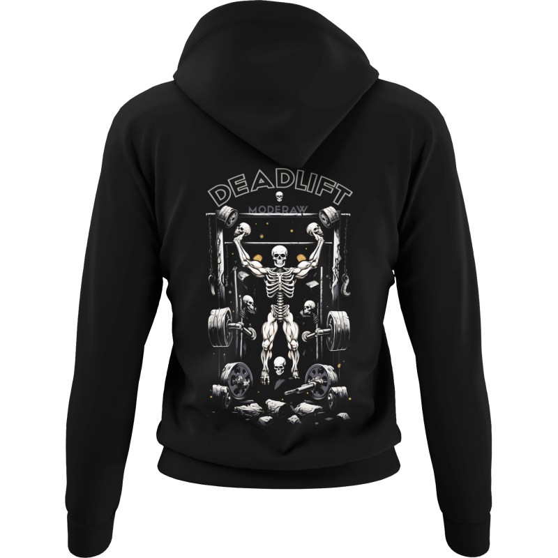 1560 Unisex Black Hoddie  Moderaw Deadlift