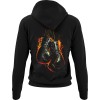 1123 Unisex Black Hoddie Knockout Vintage