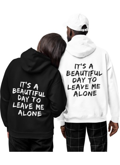 1115 Unisex Hoddie Moderaw Leave Me Alone