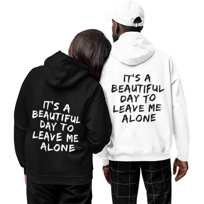1115 Unisex Hoddie Moderaw Leave Me Alone