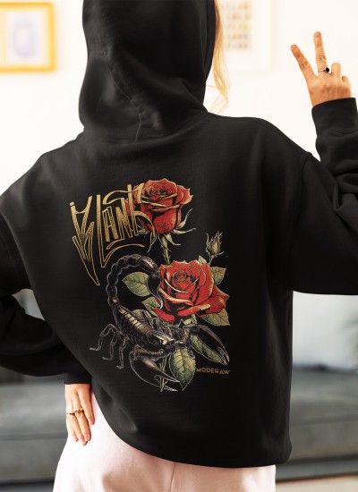1015 Unisex Hoddie Moderaw Rose Scorpio