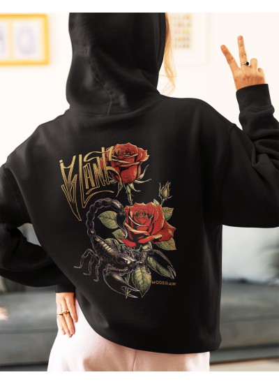 1015 Unisex Hoddie Moderaw Rose Scorpio