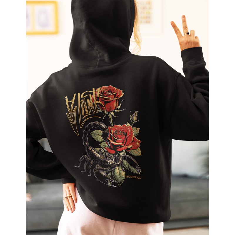 1015 Unisex Hoddie Moderaw Rose Scorpio