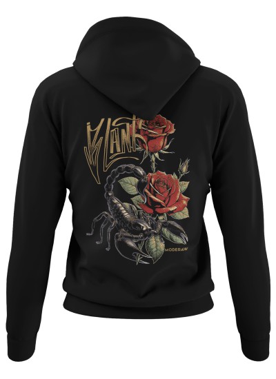 1015 Unisex Hoddie Moderaw Rose Scorpio