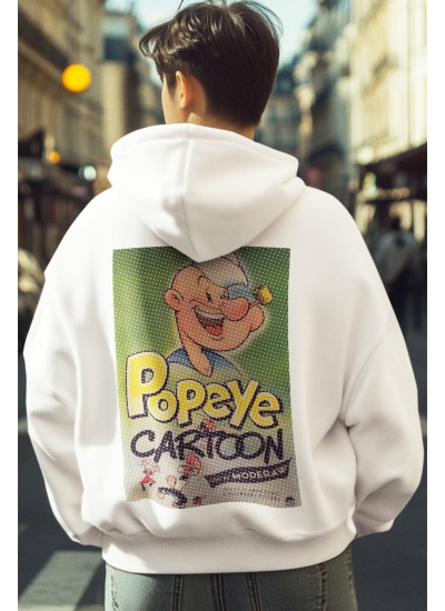 1573  Unisex White Hoddie Sailor Men