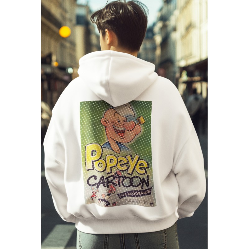 1573  Unisex White Hoddie Sailor Men