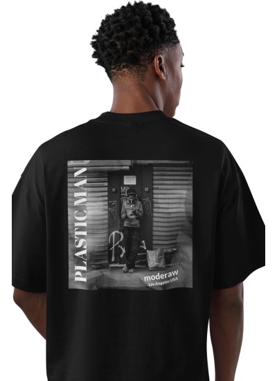 00871  Plastic Man  Moderaw  Organic Oversized T-shirt  