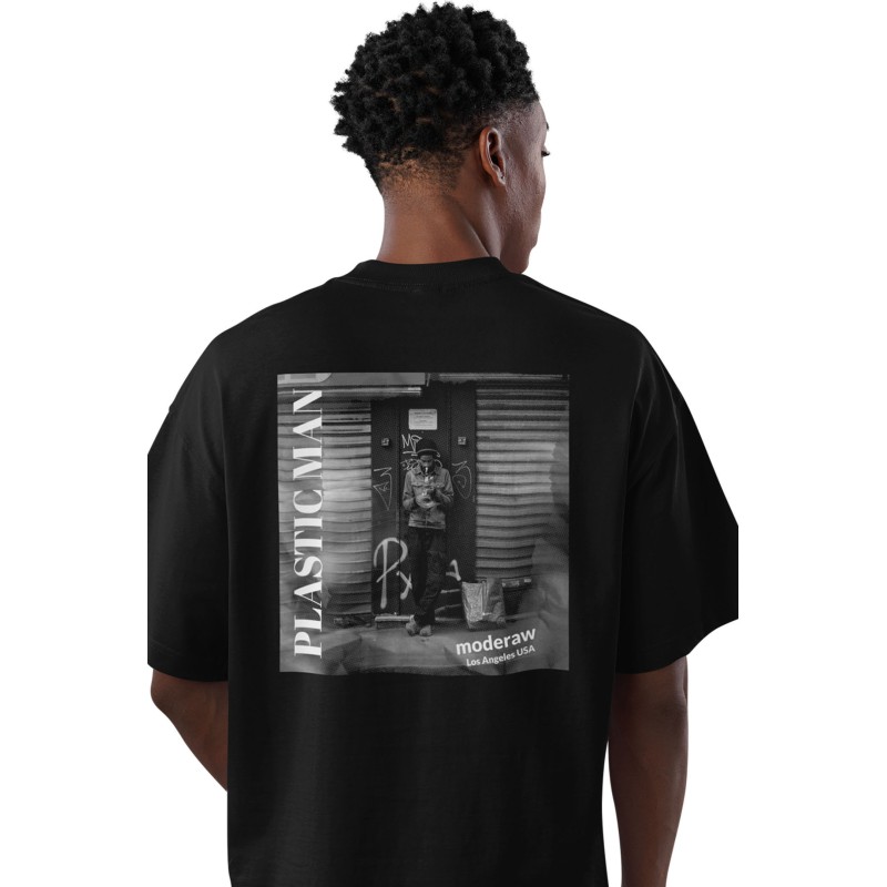 00871  Plastic Man  Moderaw  Organic Oversized T-shirt  