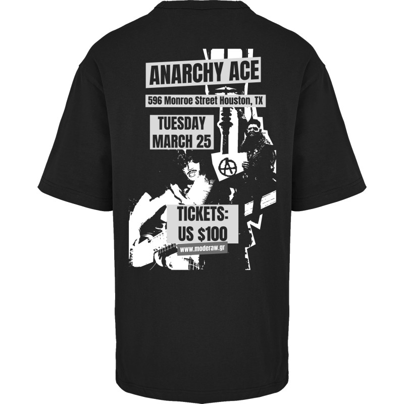 00888  Anarchy Ace  Moderaw  Organic Oversized T-shirt  