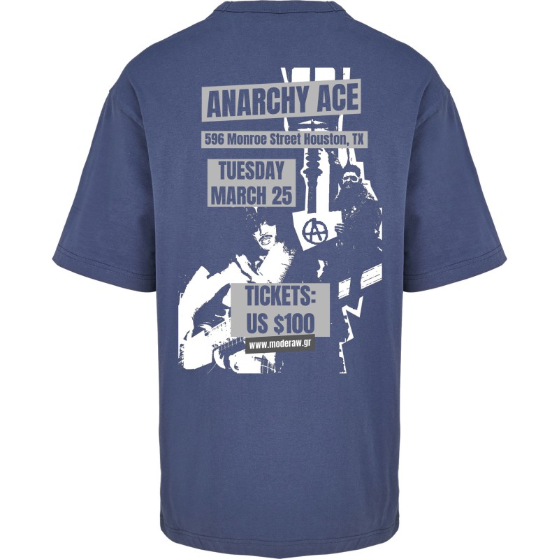 00888  Anarchy Ace  Moderaw  Organic Oversized T-shirt  