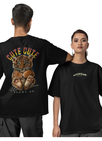 00886  So Cute  Moderaw  Organic Oversized T-shirt  