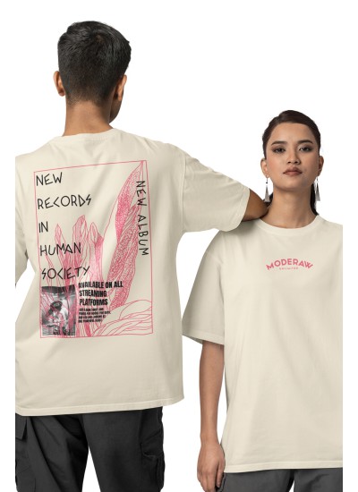 00882  New Album  Moderaw  Organic Oversized T-shirt  