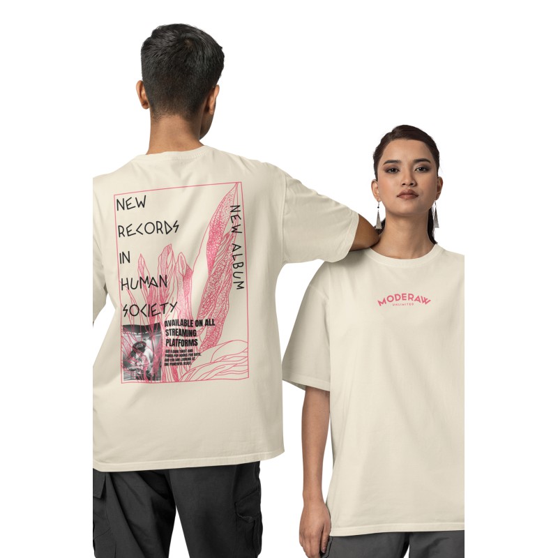 00882  New Album  Moderaw  Organic Oversized T-shirt  