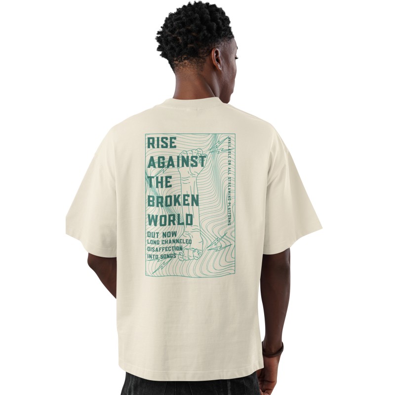 00877  Rise Against  Moderaw  Organic Oversized T-shirt  