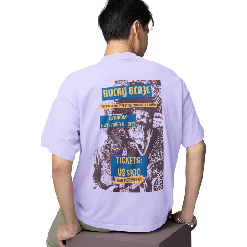 00881  Rocky Blaze  Moderaw  Organic Oversized T-shirt  