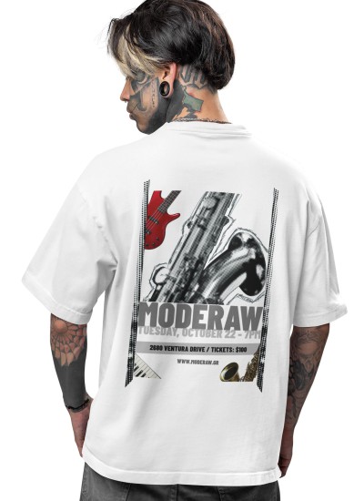 00880  Saxo Live  Moderaw  Organic Oversized T-shirt  