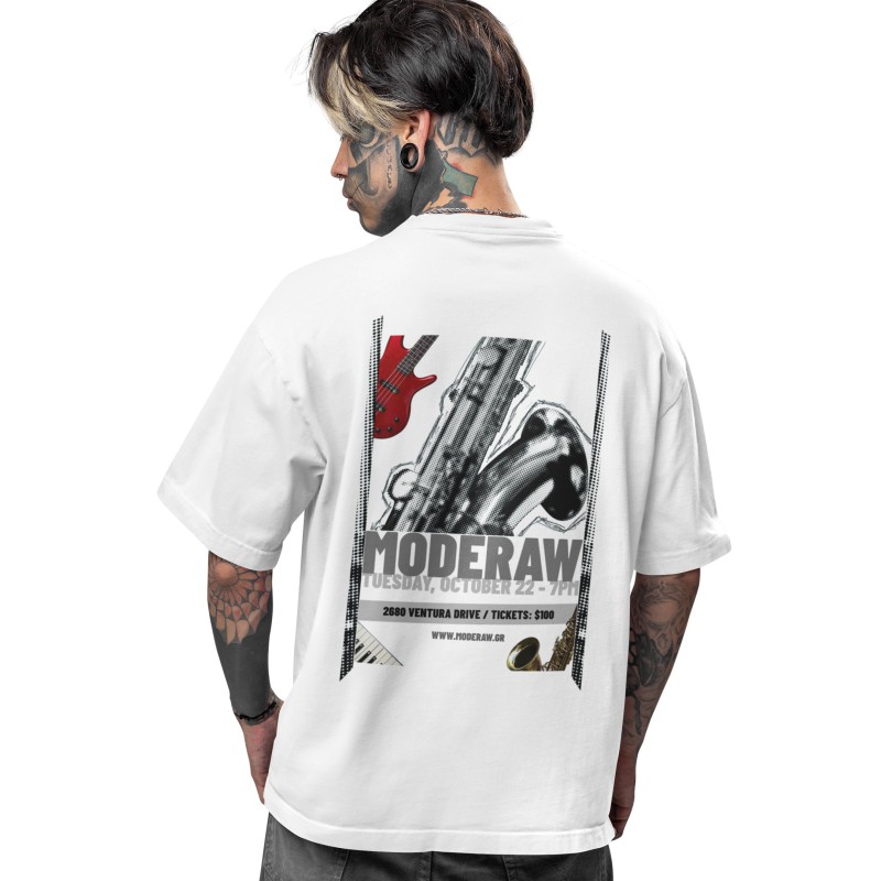 00880  Saxo Live  Moderaw  Organic Oversized T-shirt  