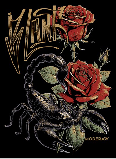 00879  Scorpion Blanc  Moderaw  Organic Oversized T-shirt  