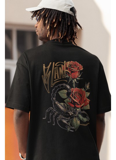 00879  Scorpion Blanc  Moderaw  Organic Oversized T-shirt  