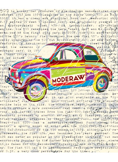 720 Moderaw  500' Lovers  Organic Oversized T-shirt  