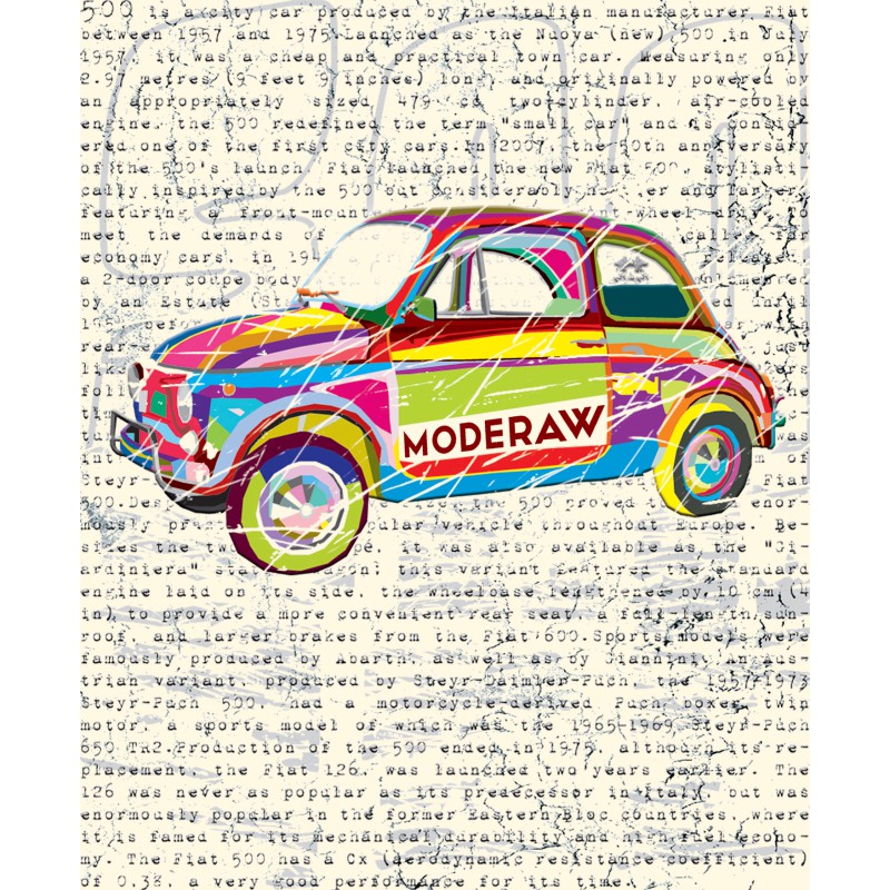 720 Moderaw  500' Lovers  Organic Oversized T-shirt  