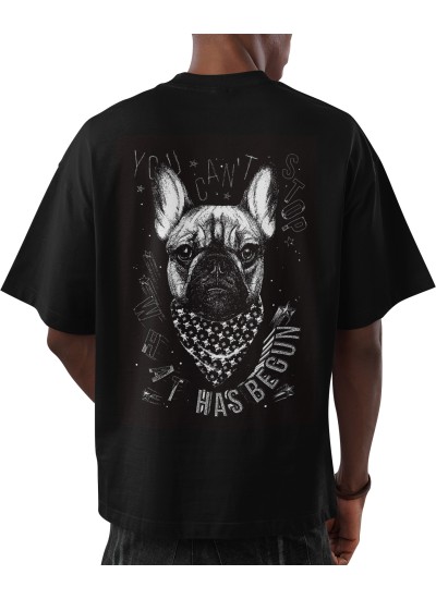 1110  Bad Frenchy  Moderaw  Organic Oversized T-shirt  