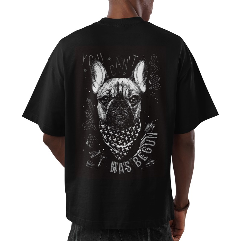 1110  Bad Frenchy  Moderaw  Organic Oversized T-shirt  