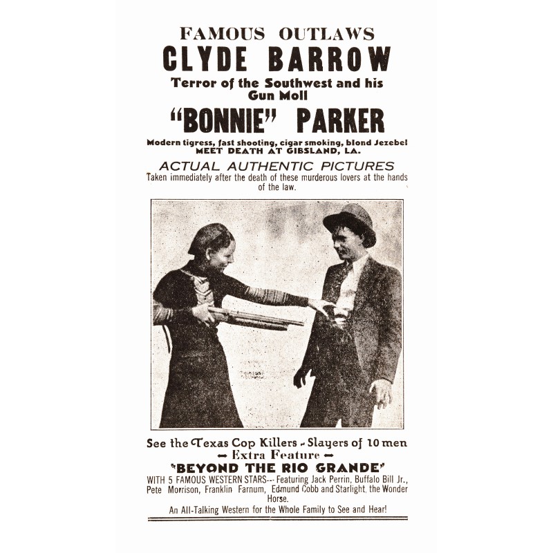 1109 Bonnie And Glyde White Organic Oversized T-shirt  