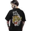 721 Moderaw Eye Of The Tiger Organic Oversized T-shirt, Μεταλλικά στοιχεία  