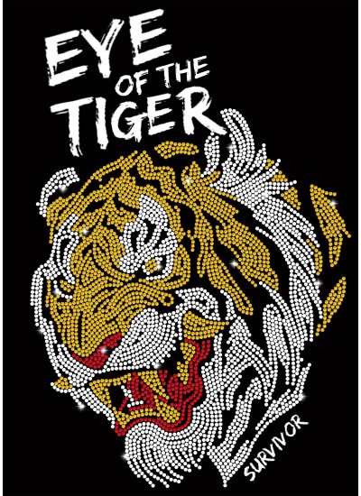 721 Moderaw Eye Of The Tiger Organic Oversized T-shirt, Μεταλλικά στοιχεία  