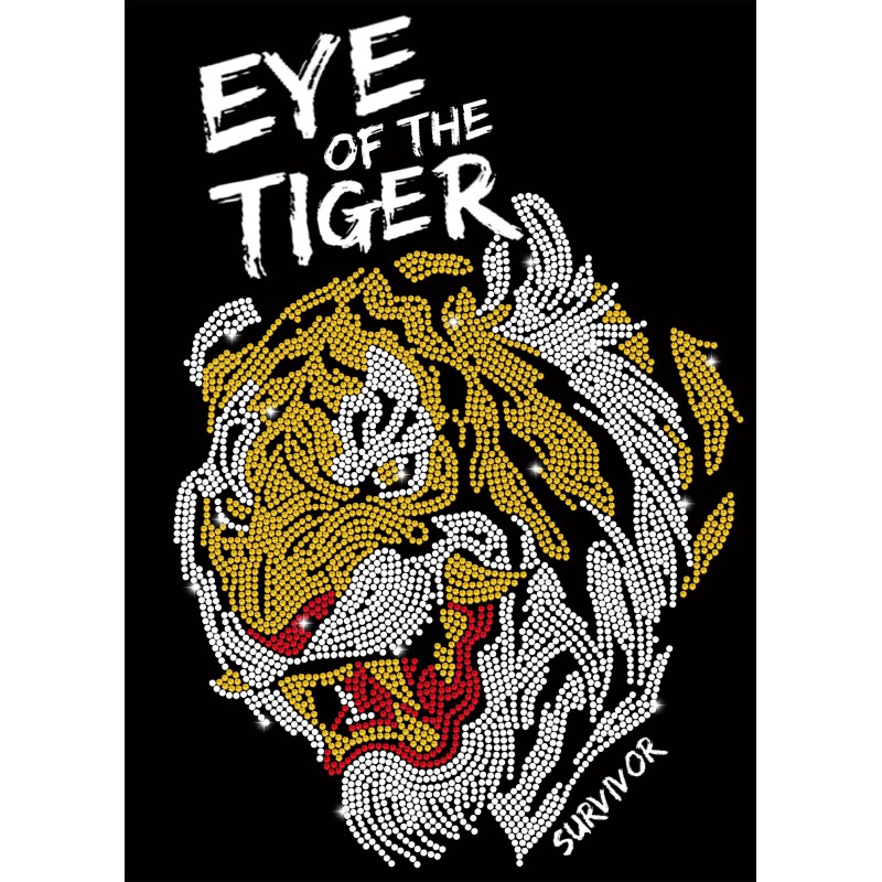 721 Moderaw Eye Of The Tiger Organic Oversized T-shirt, Μεταλλικά στοιχεία  