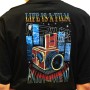 791  Life Is A Film  Organic Oversized T-shirt  