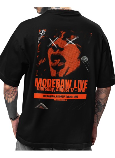 9989  Moderaw Live  Organic Oversized T-shirt  
