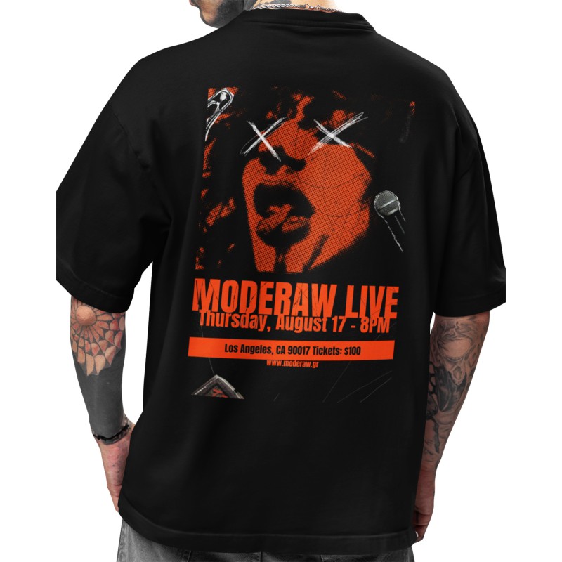 9989  Moderaw Live  Organic Oversized T-shirt  