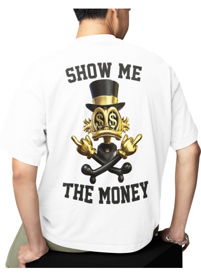 9988 Show Me The Money Moderaw Organic Oversized T-shirt  