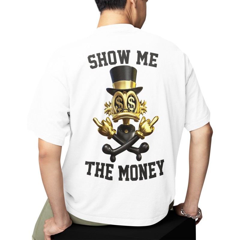9988 Show Me The Money Moderaw Organic Oversized T-shirt  