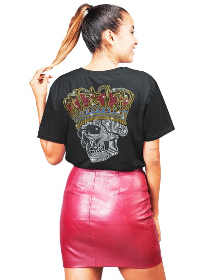 985 Skull Queen Moderaw Organic Oversized , μεταλλικά στοιχεία