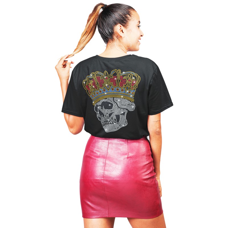 985 Skull Queen Moderaw Organic Oversized , μεταλλικά στοιχεία