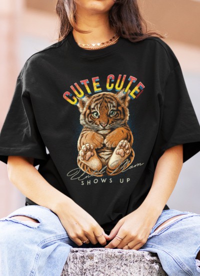 7880 So Cute Moderaw Organic Oversized T-shirt  