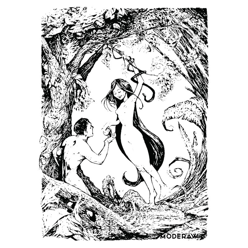 01009  Eva Adam Unisex T-shirt  Moderaw  