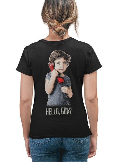 01008  Hello God Unisex T-shirt  Moderaw  