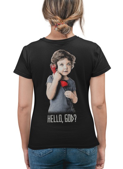 01008  Hello God Unisex T-shirt  Moderaw  