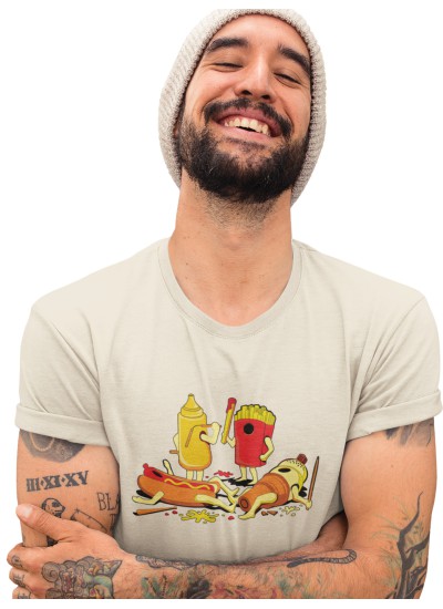 01006  Junk Food Unisex T-shirt  Moderaw  